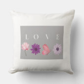 Floral LOVE Botanical Home Decor Gift Kissen (Vorderseite)