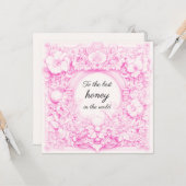 Floral Love Day Card Karte (Vorderseite/Rückseite Beispiel)