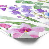 Floral Love is in Bloom Bridal Shower Welcome  Poster (Ecke)