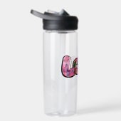 Floral Love Typography  Trinkflasche (Rechts)