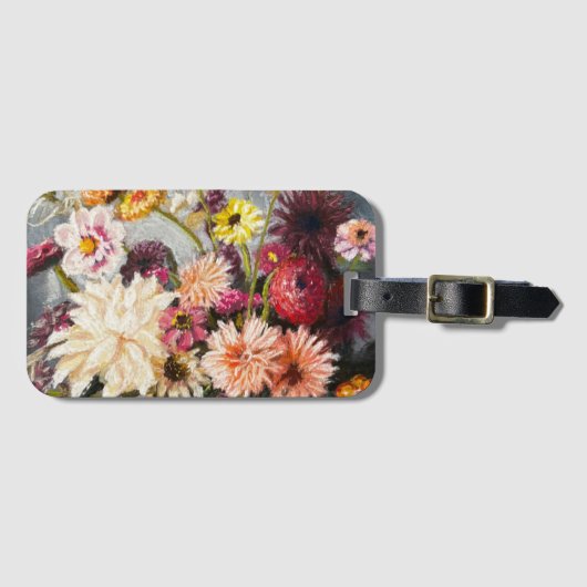 floral luggage tag gepäckanhänger (Vorderseite (Horizontal))