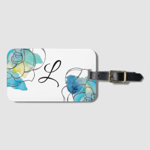 Floral Luggage Tag Gepäckanhänger