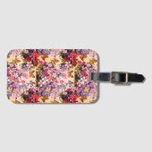 Floral Luggage Tag Gepäckanhänger (Vorderseite (Horizontal))