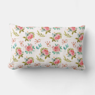 Floral Lumbar Pillow Lendenkissen