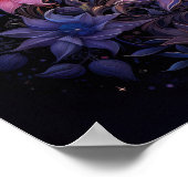 Floral Lunar Embrace Poster (Ecke)
