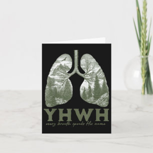 Floral Lung Christlich unser Atemzug spricht seine Karte