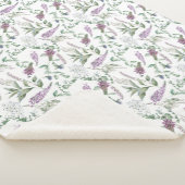 Floral Lupin Heather Scottish Pattern Sherpadecke (3/4)