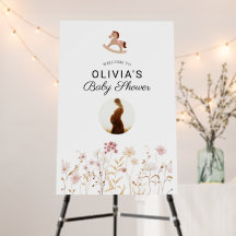 Floral Lush Wildblumen Boho Babydusche Empfang