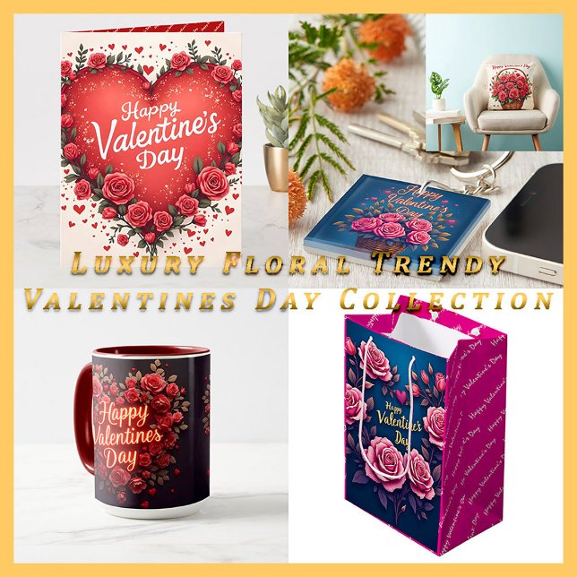 Floral Luxury Beautiful Love Modern Collection Kissen (Von Creator hochgeladen)