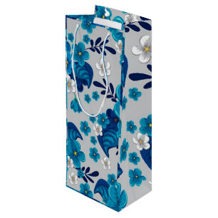 Floral Luxury Geschenktüte Für Weinflaschen