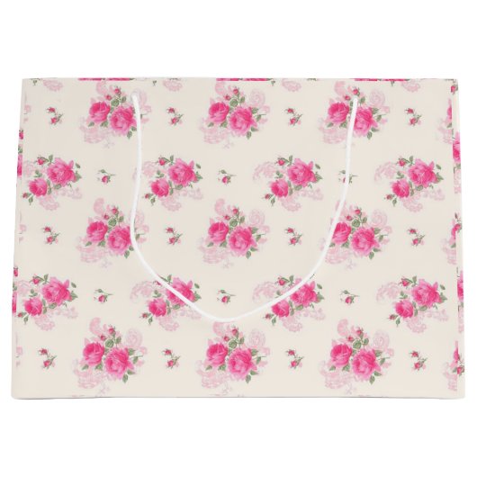 Floral Luxury Große Geschenktüte (Vorderseite)