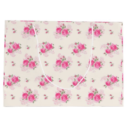 Floral Luxury Große Geschenktüte (Rückseite)