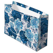 Floral Luxury Große Geschenktüte (Vorderseite Schrägansicht)