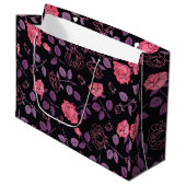 Floral Luxury Große Geschenktüte (Vorderseite Schrägansicht)