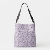 Floral Luxury Monogram A Tragetaschen Mit Langen Trägern (Rückseite)