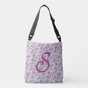 Floral Luxury Monogram S Tragetaschen Mit Langen Trägern