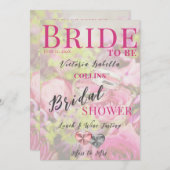 Floral Magazine Cover Brautparty Einladung (Vorne/Hinten)