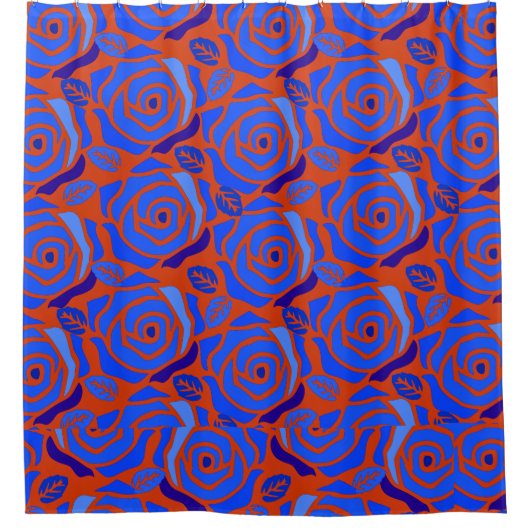 FLORAL MAGENTA! DUSCHVORHANG (Vorderseite)