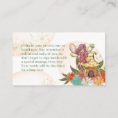 Floral Magical Fairy Woodland Books for Baby Game Begleitkarte (Rückseite)