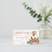 Floral Magical Fairy Woodland Books for Baby Game Begleitkarte (Stehend Vorderseite)