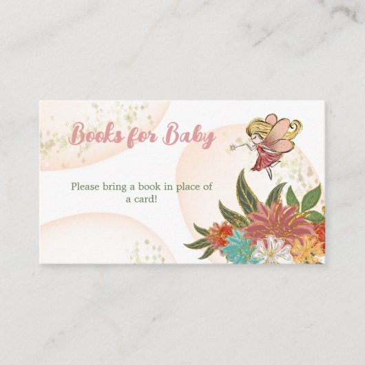 Floral Magical Fairy Woodland Books for Baby Game Begleitkarte (Vorderseite)