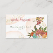 Floral Magical Fairy Woodland Bücher fordern Spiel Visitenkarte (Vorderseite)