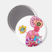 Floral Magnet (Vorderseite/Rückseite)