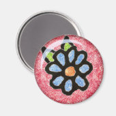 Floral Magnet (Vorderseite/Rückseite)