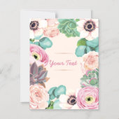 floral magneteinladung (Vorderseite)