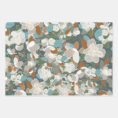 Floral Magnolias Decoupage Geschenkpapier Set (Vorderseite)
