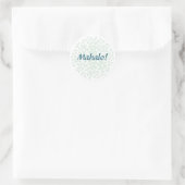 Floral Mahalo Kleine Round Stickers (Tasche)