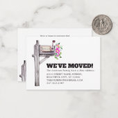 Floral Mailbox Neue Zuhause Moving Ankündigung (Vorderseite/Rückseite Beispiel)