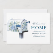 Floral Mailbox Neue Zuhause Wir verschoben Einladung (Vorderseite)