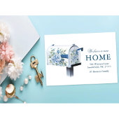 Floral Mailbox Neue Zuhause Wir verschoben Einladung