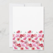 Floral Mailbox Wasserfarben Brautparty per Post Einladung (Rückseite)