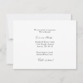 Floral Mailbox Wir sind flach umgezogen Mitteilungskarte (Rückseite)