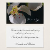 Floral Makro Dankeschön Karte (Vorne & Hinten)