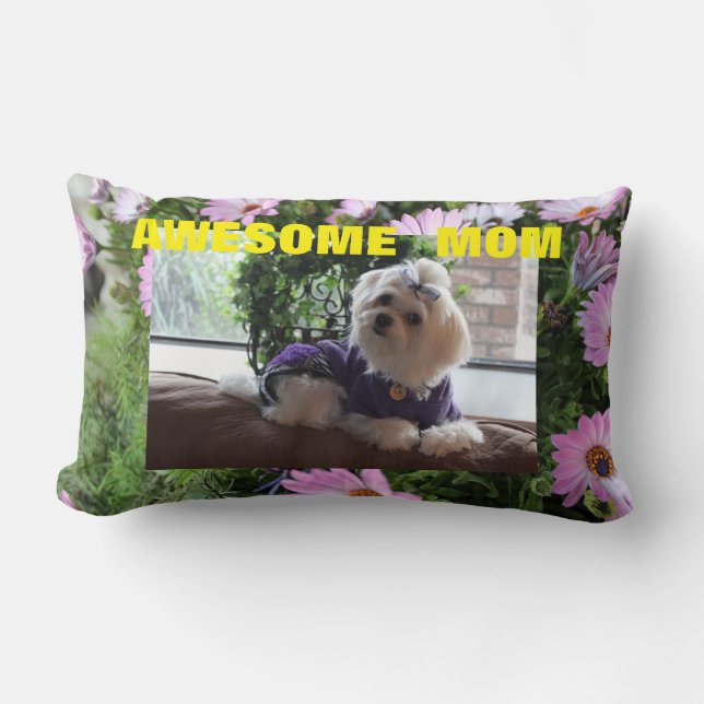 Floral maltesische Geschenke Lendenkissen (Vorderseite)