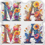 Floral MAMA Aufkleber (Vorderseite)