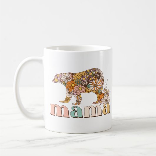 Floral Mama Bear Kaffeetasse (Links)