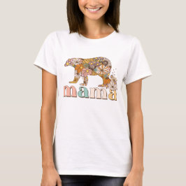 Floral Mama Bear T-Shirt