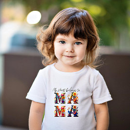Floral MAMA Brauch Baby T-shirt