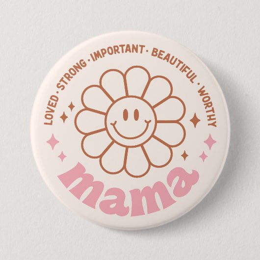 Floral Mama Button (Vorderseite)