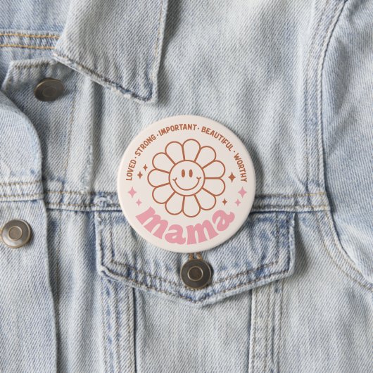 Floral Mama Button (Beispiel)