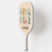 Floral “MAMA” Custom Name Pickleball Schläger (Links)