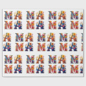 Floral MAMA Geschenkpapier (Flach)