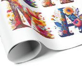 Floral MAMA Geschenkpapier (Rolleneckpunkt)