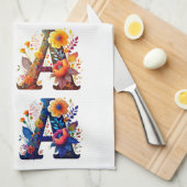 Floral MAMA Geschirrtuch (Viertel Falte)