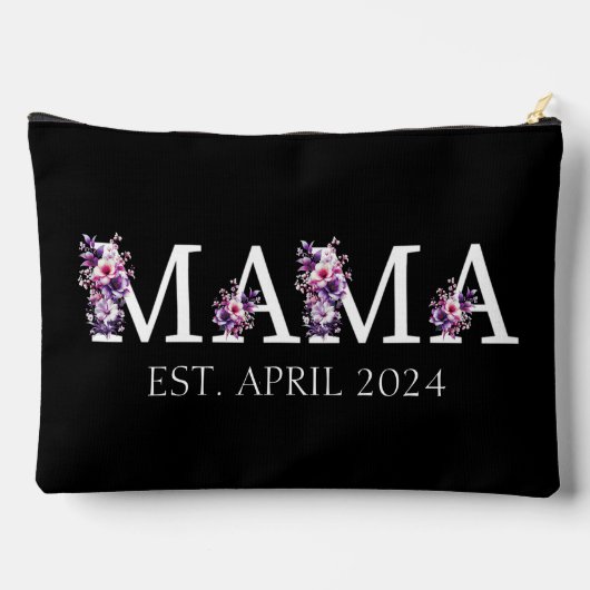 Floral Mama-Junge Mutter Zubehörtasche (Rückseite)