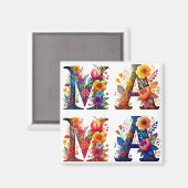 Floral MAMA Magnet (Vorderseite/Rückseite)